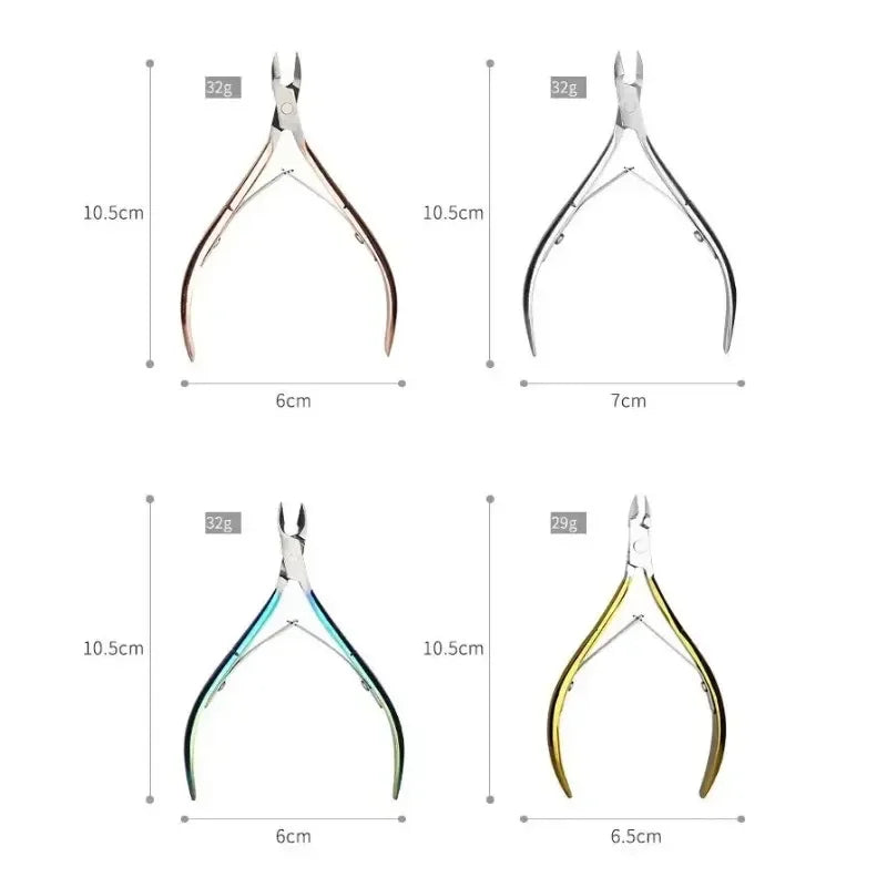 Stainless Steel Nail Cuticle Scissors Manicure Nipper Clipper Dead Skin Remover Cutter Tweezer Pedicure Trim Eagle Beak Pliers