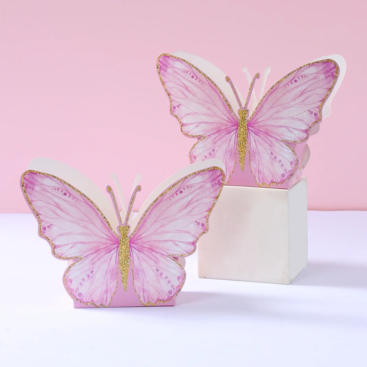 6pcs 20x14cm 3D Simulation Butterfly Birthday Decoration Girl Butterfly Decor Birthday Party Baby Shower Wedding Decoration