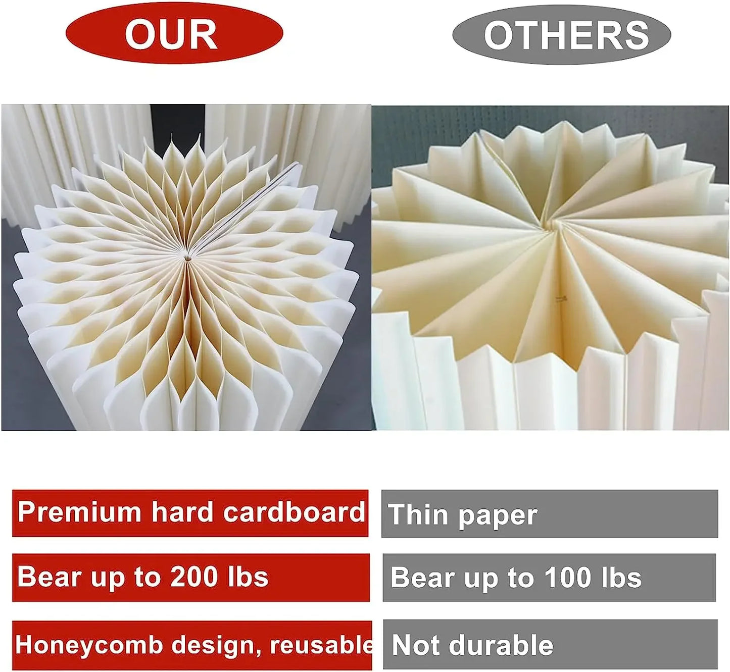 Cylindrical Paper Folding Festival Decoration Background Ornament Wedding Cake Stand Dessert Table Birthday Party Ramadan Decora