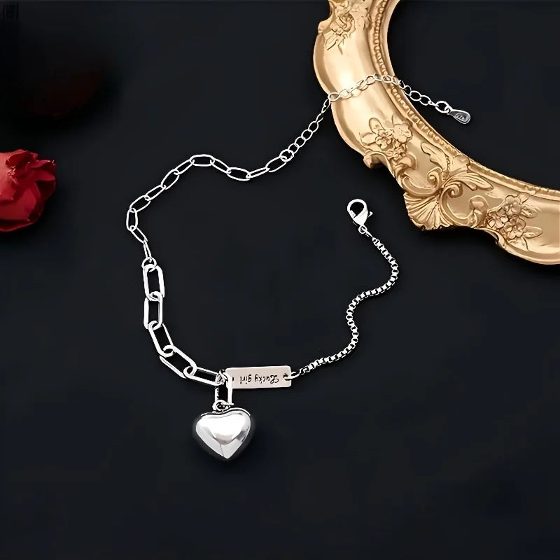 1PC Delicate Ankle Bracelet - Waterproof Chain Jewelry with Lucky Charm