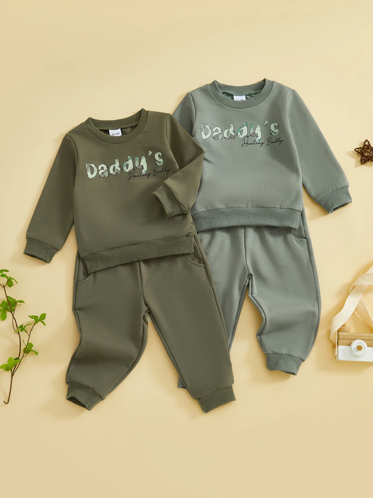 Adorable Infant Girl Winter Outfit Floral Print Hooded Jacket and Pants 2 Piece Set for Cold Weather Style