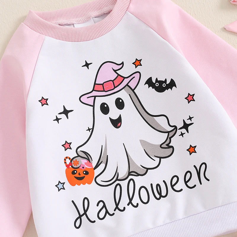 Toddler Boys Outfit Pumpkin Patch Graphic Tee with Jogger Pants and Beanie Hat Halloween Costume Set for Kids