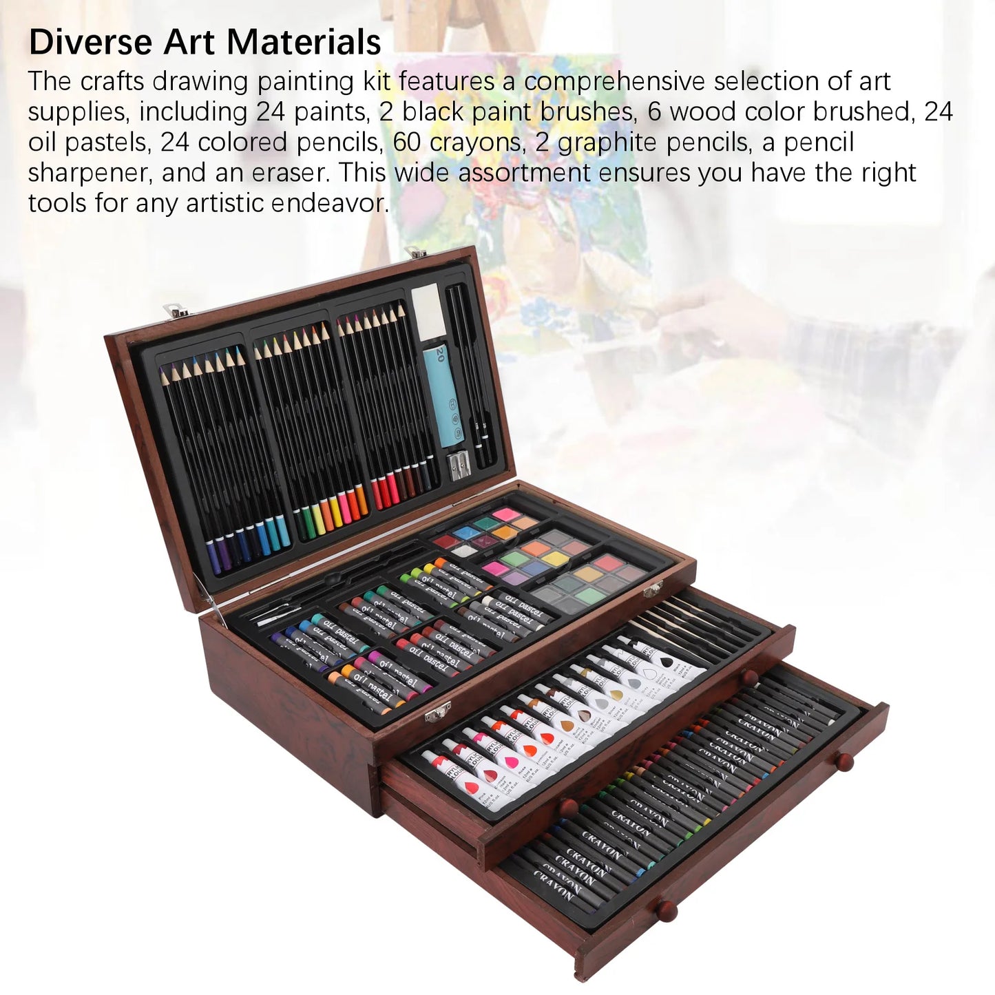 142PCS Set Wooden Slotted Quilling Tool Set DIY Craft Kit with 50pcs Paper Strips Tweezer for Decoration Art Card Making