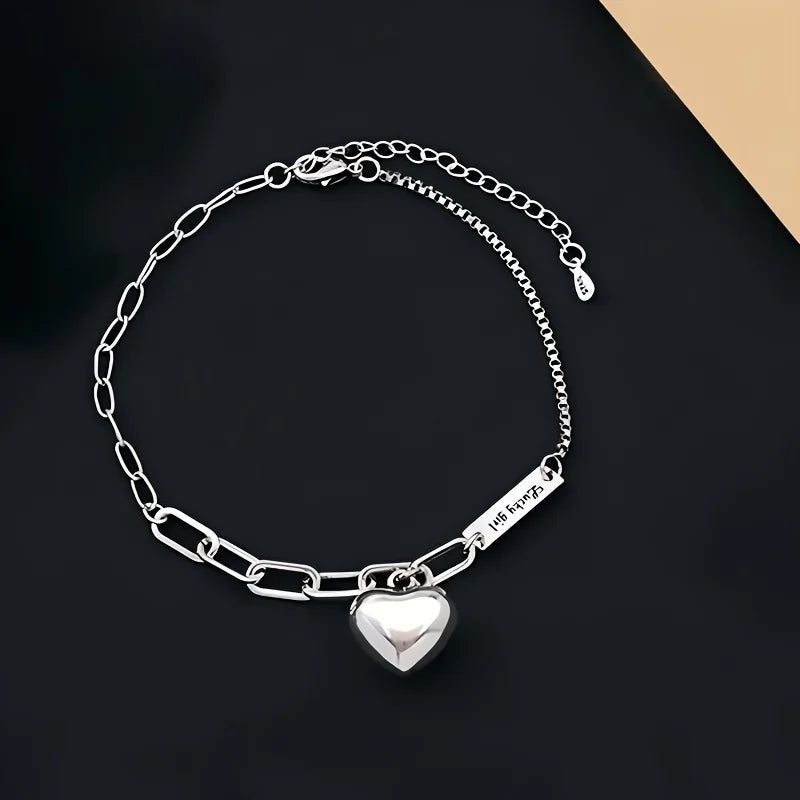 1PC Delicate Ankle Bracelet - Waterproof Chain Jewelry with Lucky Charm
