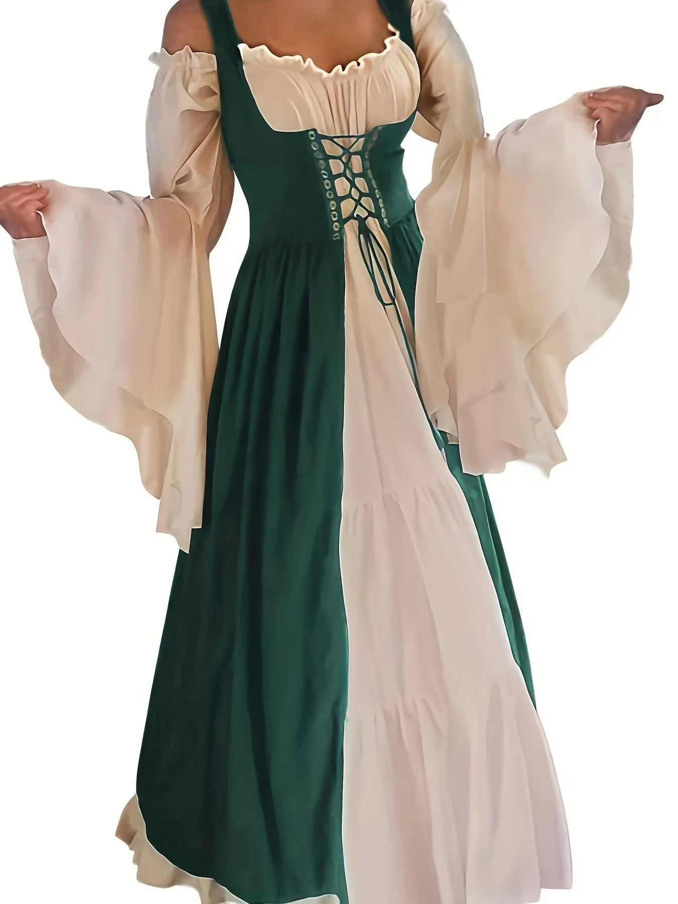 Womens's Medieval Renaissance Costume Cosplay Over Dress