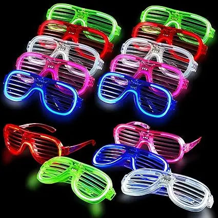 Led Glasses For Kids Adults Glow In The Dark Party Favor Supplies Bulk Light Up Glasses Toys For Party Halloween