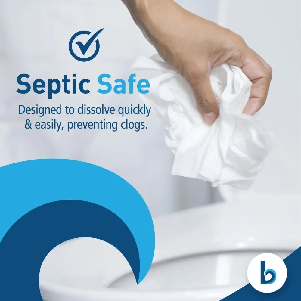 B6144 Two Ply Septic Safe Toilet Tissue White 96 Carton