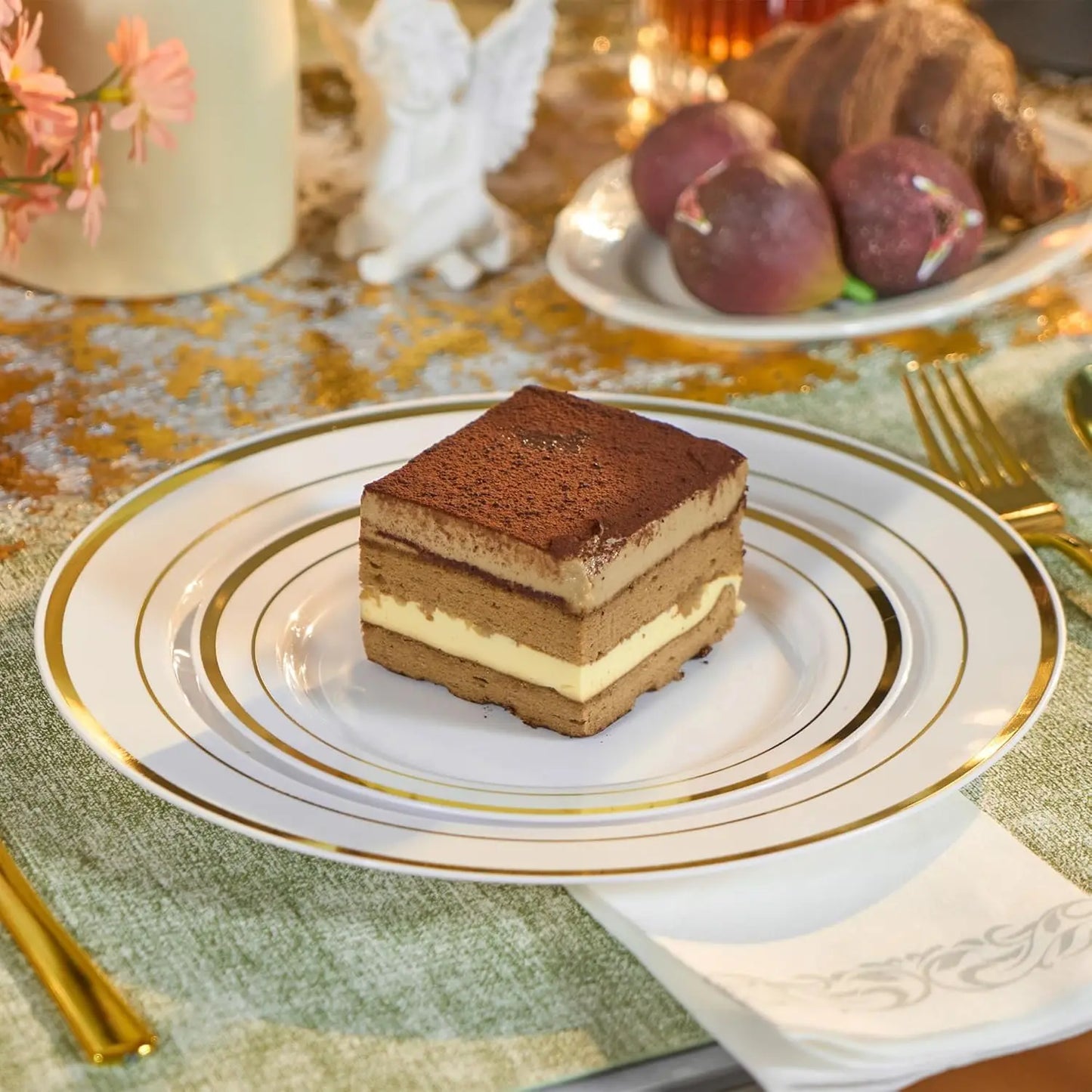 350/700 Pieces Of Tableware Set, Home Disposable Plastic Tableware, Themed Party Decoration, Suitable For Parties, Restaurants