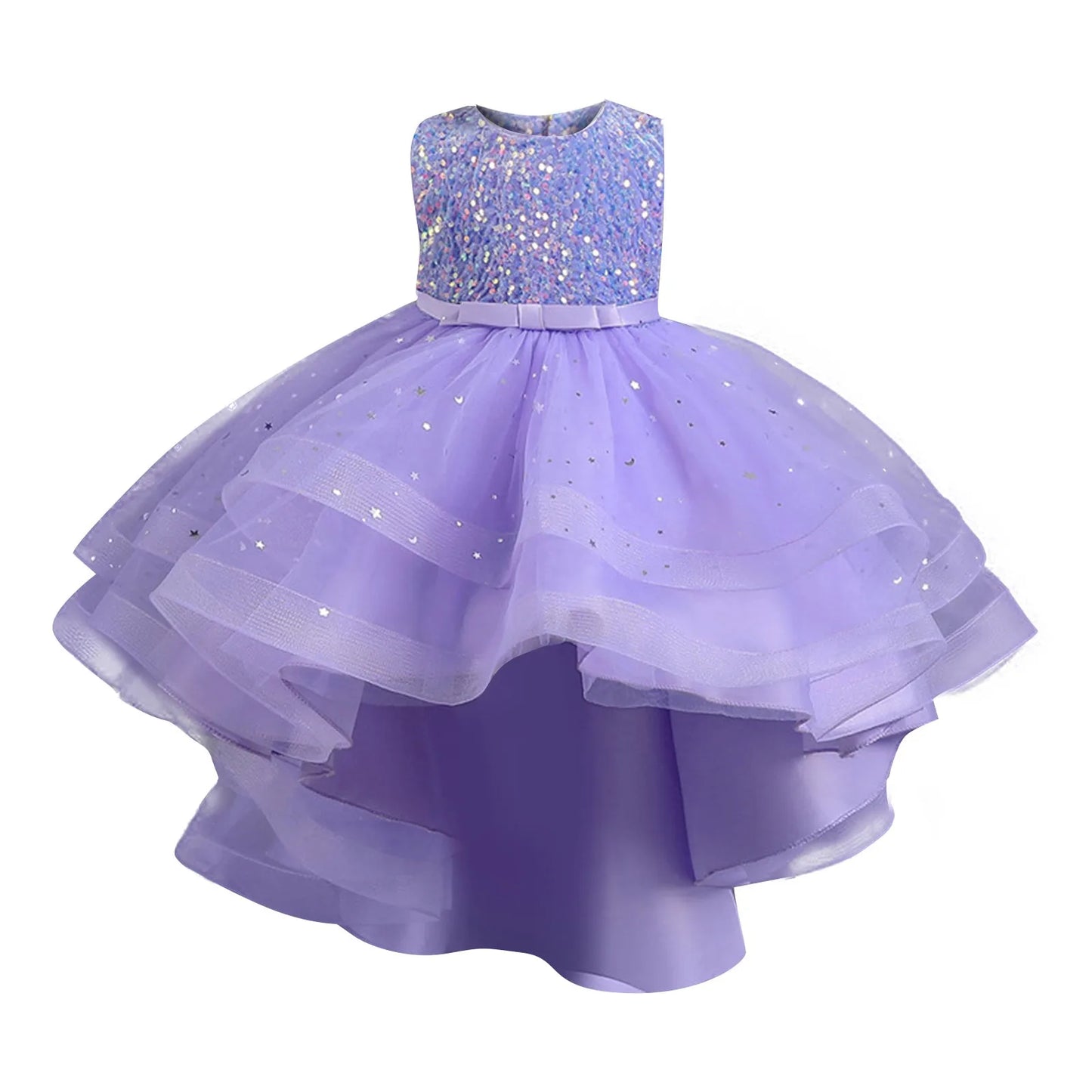 Beautiful Little Girls Ruffled Tiered Birthday Wedding Party Ball Gowns Flower Girl Formal Toddler Cupcake Pageant Dress