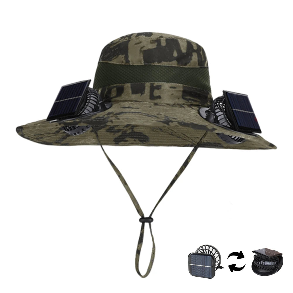 Sunshade Fishing Hat Quick-Dry Large Edge Cooling Hat 3 Modes Outdoor Drawstring Fishing Hat for Outdoor Riding Hiking Fishing