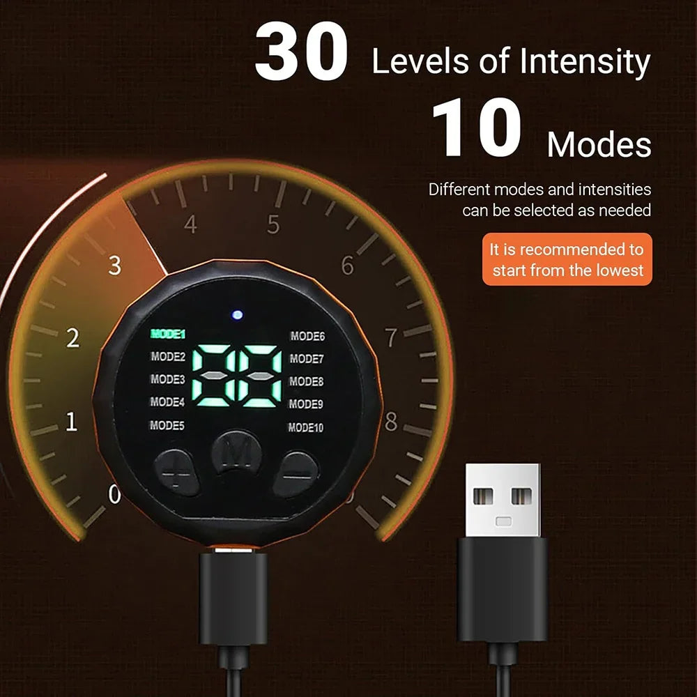 Muscle Toner Smart Abdominal Toning Belt EMS Muscle Stimulator Ab Trainer USB Charge Body Massager Weight Loss Fitness Equipment