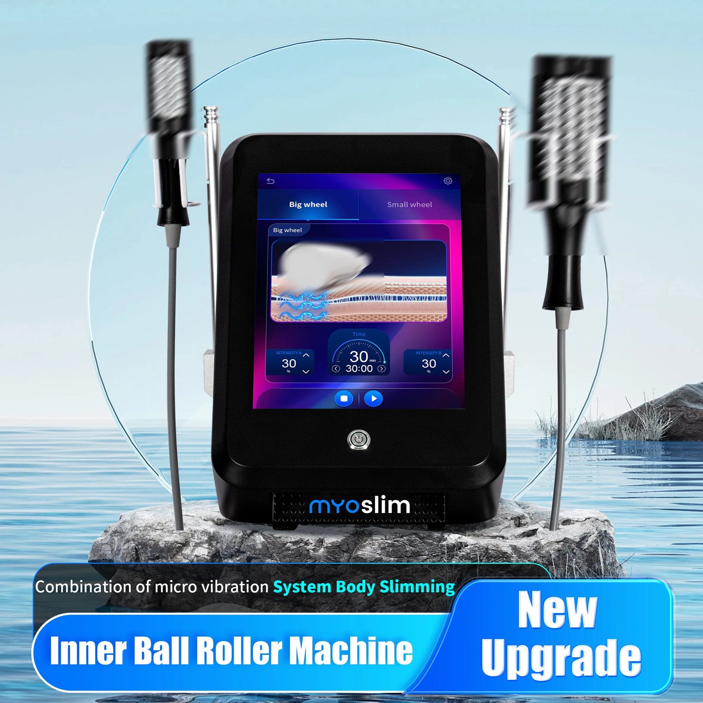 Professional EMS Inner Ball Roller Slimming Massager Machine 360 Rotating Cellulite Reduction Body Sculpting Skin Lifting