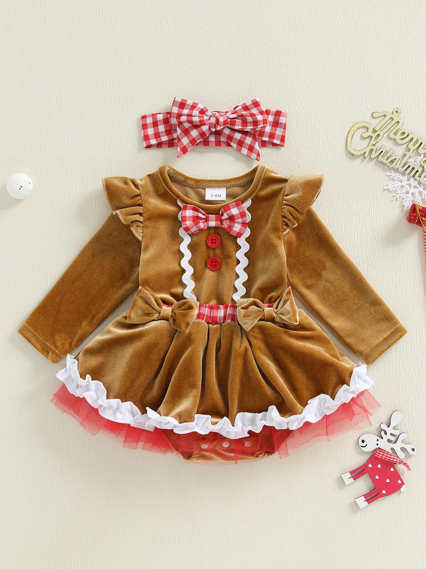 Toddler Boy Christmas Outfit Santa Claus Printed Long Sleeve Romper Pants Hat 3 Piece Set Cute Xmas Costume for Baby