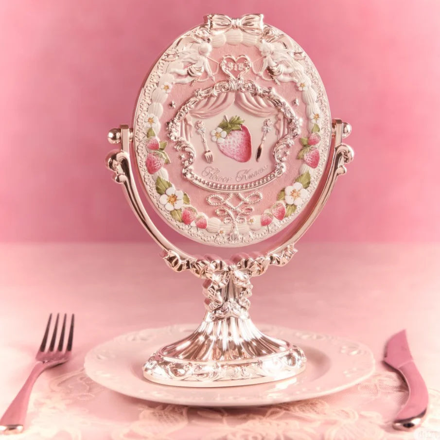 Flower Knows 9th Anniversary Desktop Mirror Air Cushion Comb Brush Bucket