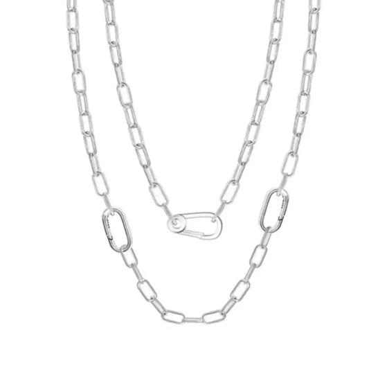 Collar de Plata 925 Nuevo: Corazón + Lazo Cuadrado de Árbol de la Vida – Exquisito Regalo de Joyería de Alta Calidad
