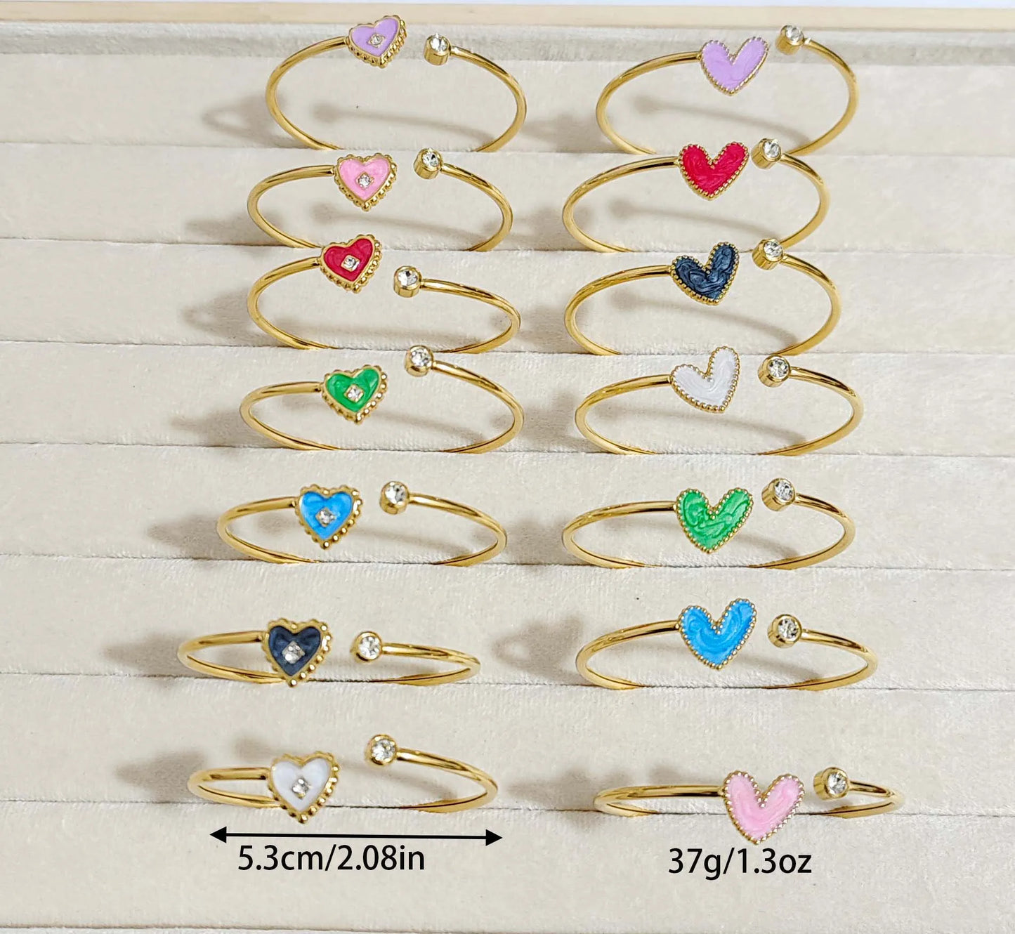 Stainless steel glaze drop bracelet set combination ins wind diamond female fashion Joker advanced hand jewelry.