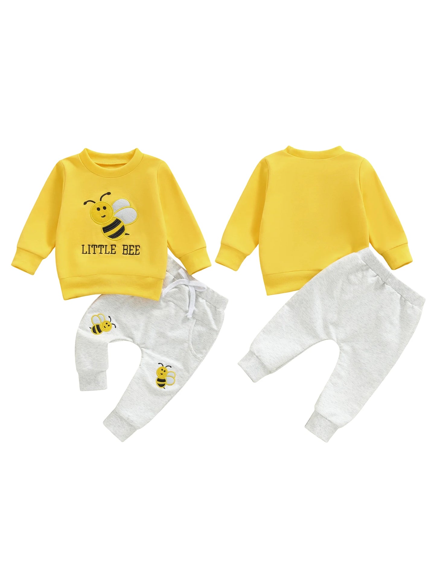 Adorable Infant Girls Winter Set Stylish Floral Print Hoodie with Leggings 2 Piece Outfits for Cold Weather