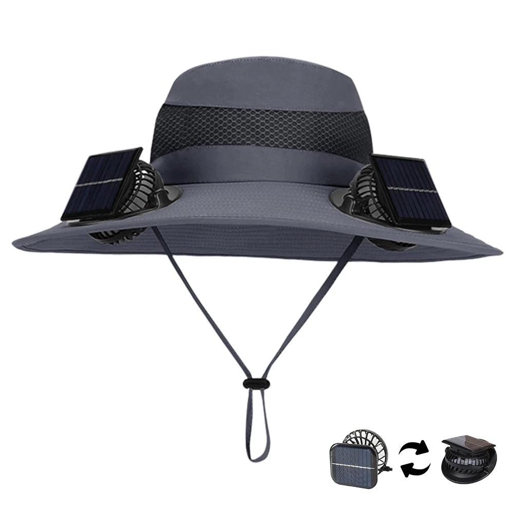Sunshade Fishing Hat Quick-Dry Large Edge Cooling Hat 3 Modes Outdoor Drawstring Fishing Hat for Outdoor Riding Hiking Fishing