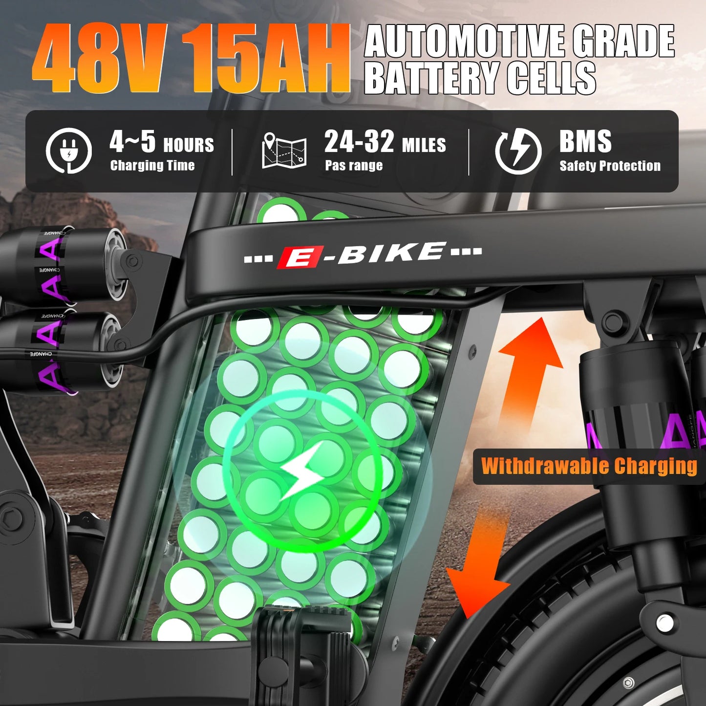 Electric Bike for Adults, 48V 15AH Removable Battery,20MPH 35Miles 500W Brushless Motor Commuting Motorcycle Ebike for Women Men