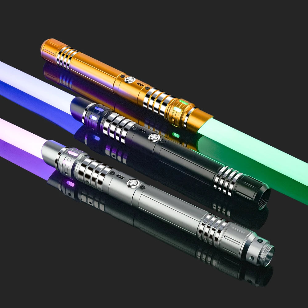 Light up Saber Luminous Toy For Kids Rechargeable 2 In 1 FX Dueling With 16 Colors 3 Sounds Modes For Children's Day Birthday Ha
