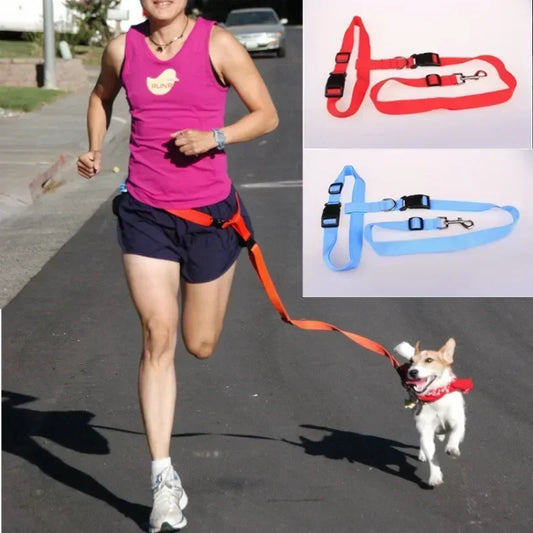 Chest Hands 1PC Belt Traction Walking Pet Lead Gift Free Rope Cat Running Pets Adjustable Strap Waist Jogging Supplies Dog Leash