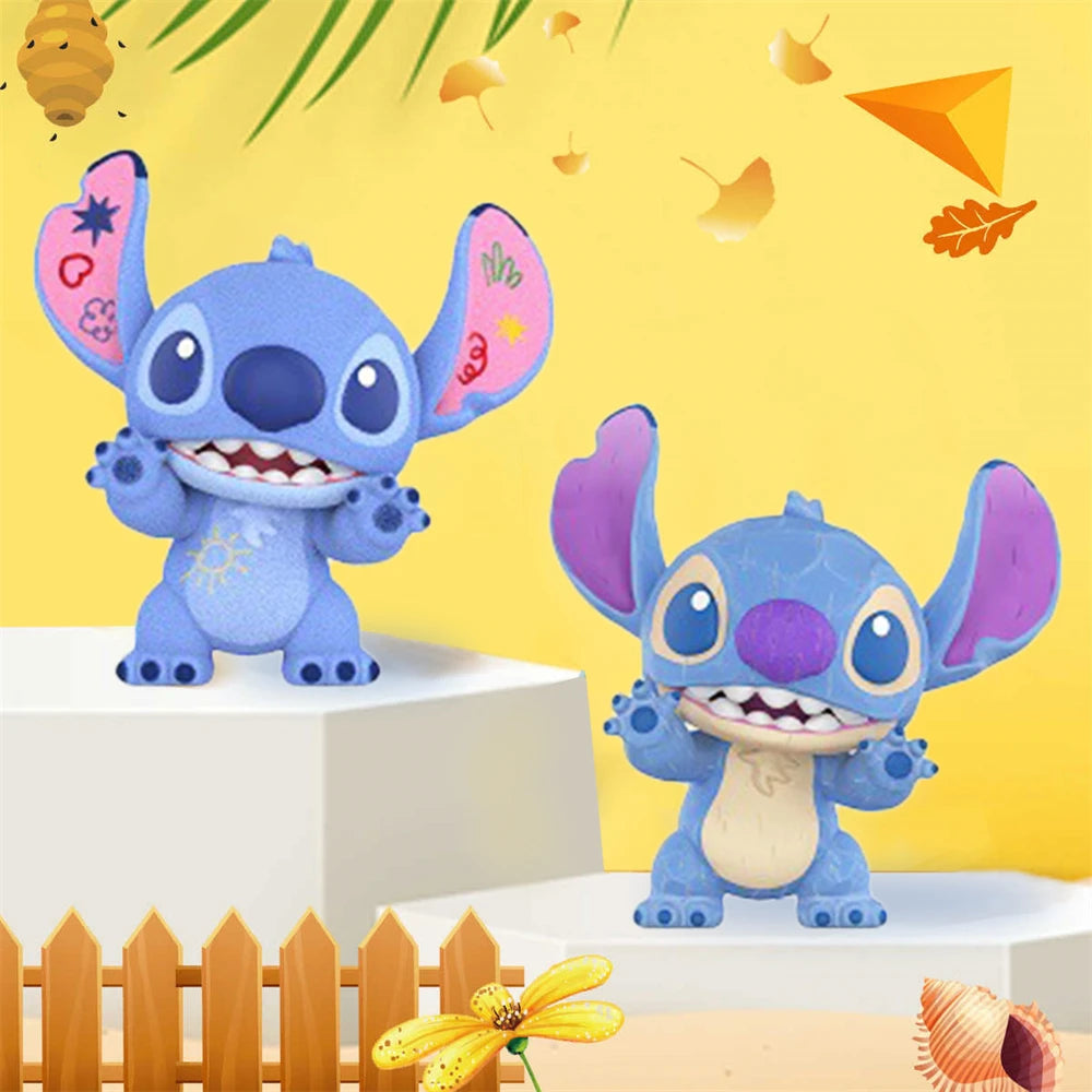 MINISO Disney Stitch Versatile Cool Series Blind Box Handmade Cartoon Character Surprise Blind Box Model Birthday Gift Random1PC