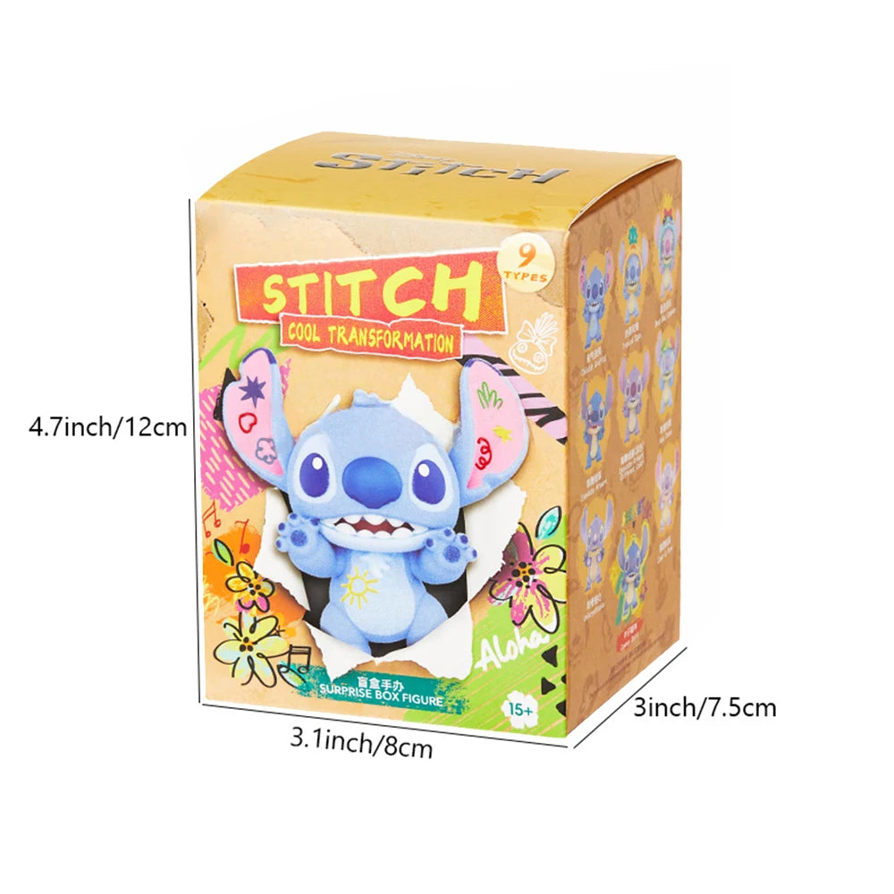 MINISO Disney Stitch Versatile Cool Series Blind Box Handmade Cartoon Character Surprise Blind Box Model Birthday Gift Random1PC