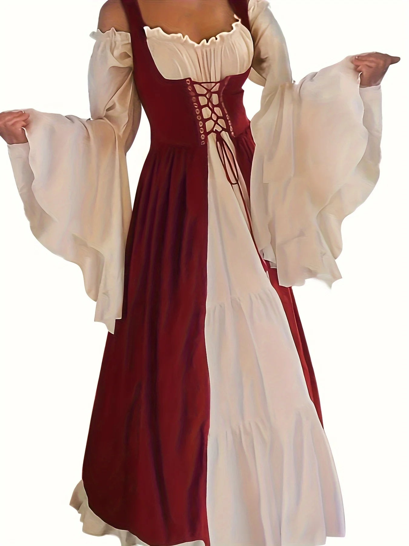Womens's Medieval Renaissance Costume Cosplay Over Dress