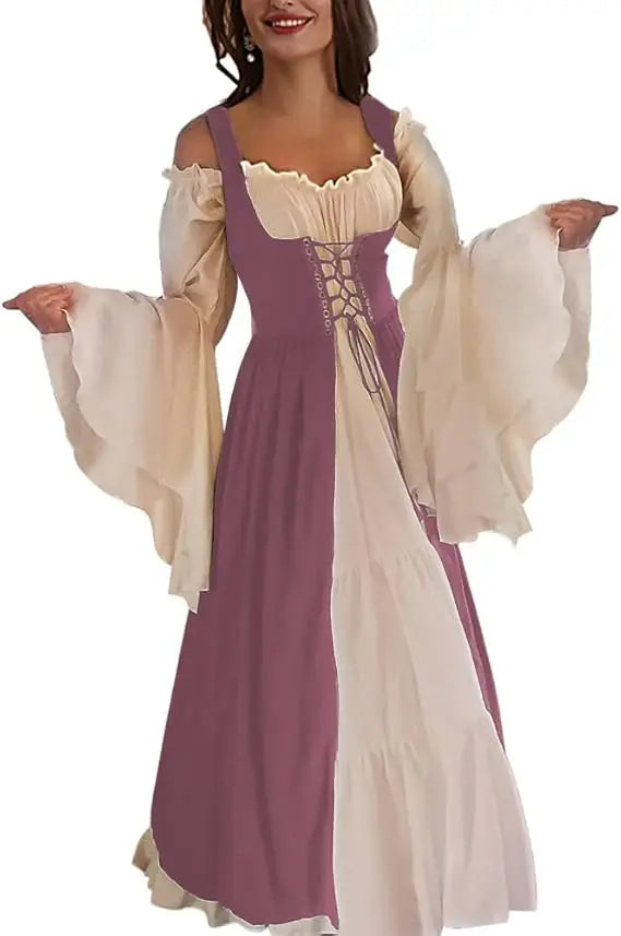 Womens's Medieval Renaissance Costume Cosplay Over Dress