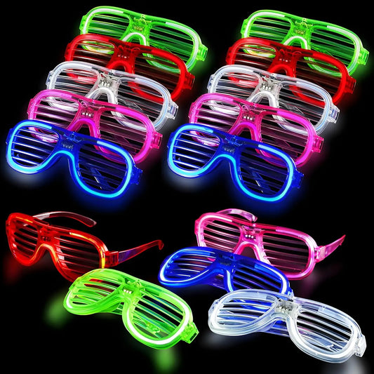 Led Glasses For Kids Adults Glow In The Dark Party Favor Supplies Bulk Light Up Glasses Toys For Party Halloween